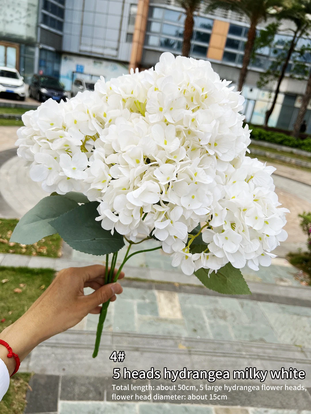 Artificial Hydrangea Bouquet, Silk Hydrangea, DIY Wedding Bridal Bouquet, Home Garden and Office Decoration, Flower Arrangement