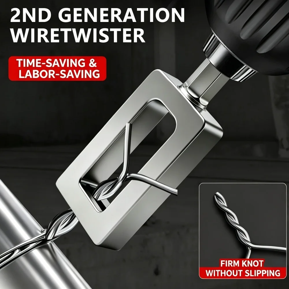 1pc Hexagonal Handle Wire Twisting Device, Portable Multifunctional Wire Twisting Device, Quick and Effortless Knotting