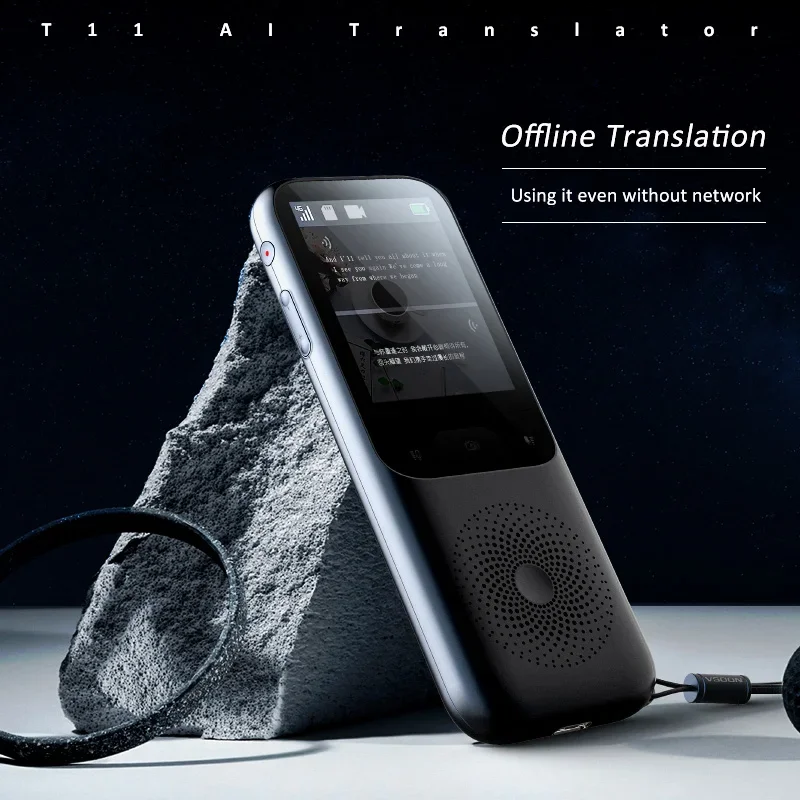 138 Talen T11 Draagbare Smart Voice Vertaler في الوقت الحقيقي متعدد المهام Toespraak Interactive غير متصل Vertaler سفر الأعمال