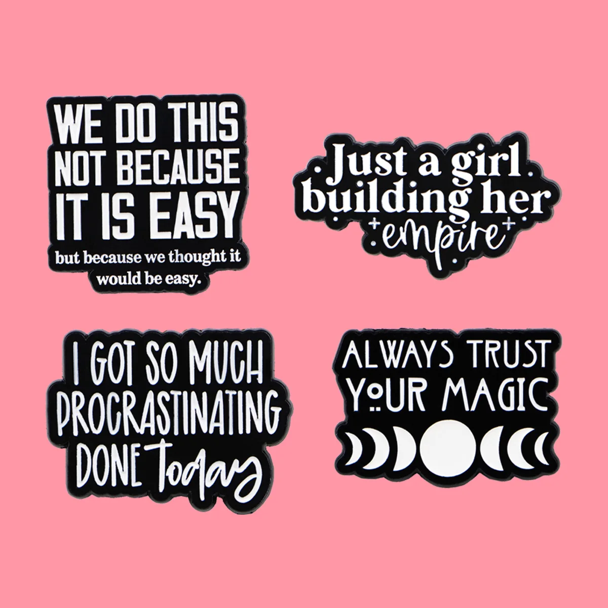 ALWAYS TRUST YOUR MAGIC Enamel Pins Feminist Quote Brooch Lapel Pin Badge on Backpack Clothing Accessories Fashion Jewelry Gifts