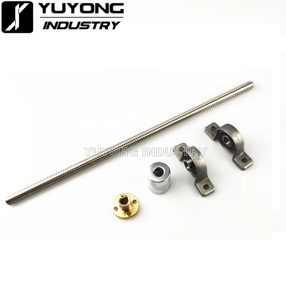 Full kits SS304 Lead screw T8 300mm kits with wrench free