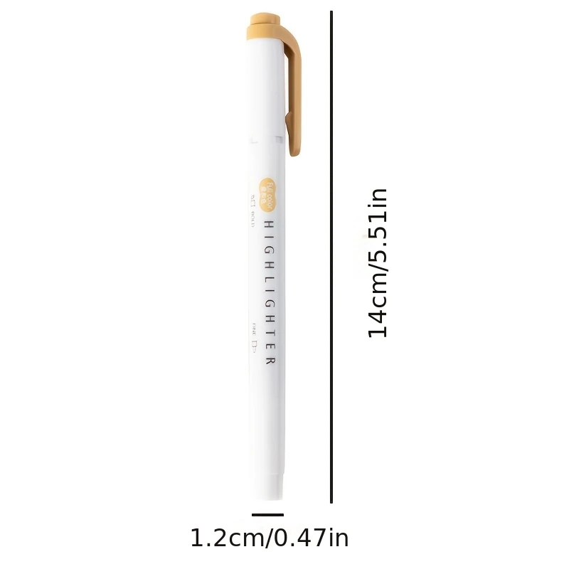 مجموعة هايلايتر ذات طرف مزدوج مع أطراف رفيعة وعريضة - هايلايتر مزدوجة الأطراف عالية الجودة وغير سامة، مثالية للطلاب والفنانين #5