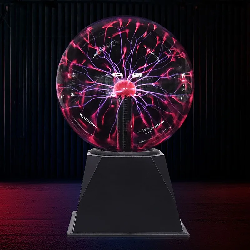 4 5 6 8 Inch USB Plasma Ball Magic Lightning Glow Lamp Sound Activated Sensor