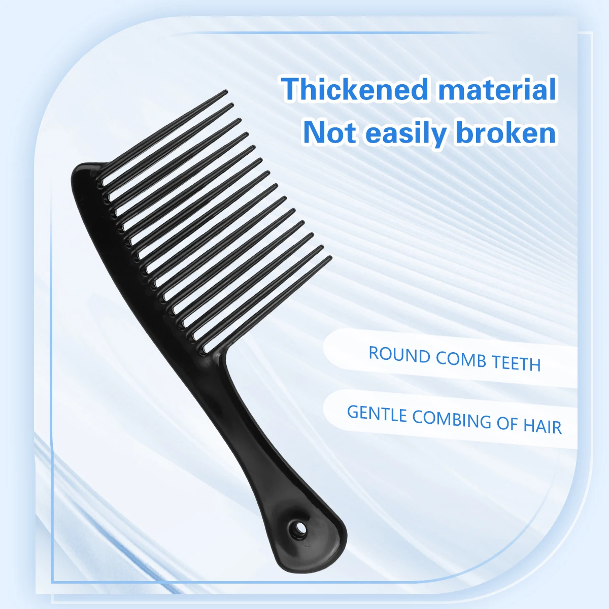 전문 두꺼운 플라스틱 넓은 긴 치아 레이스 빗 살롱 헤어 스타일링 염색 브러쉬 도구 검은 도끼 디자인