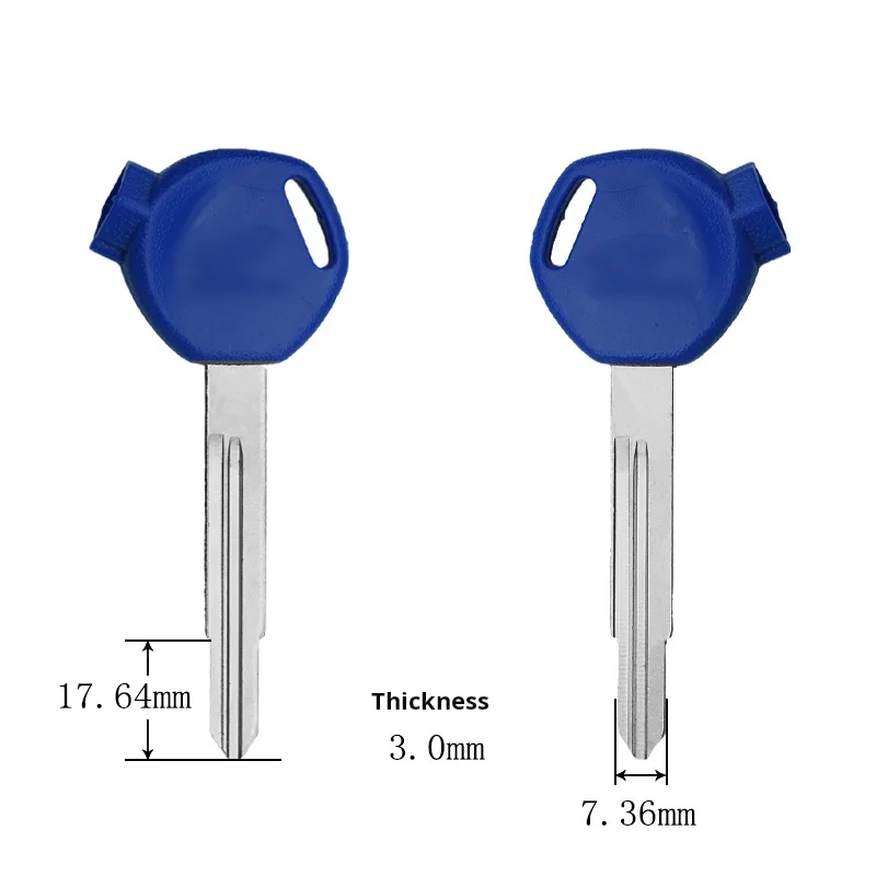 Honda motorcycle key, suitable for: Honda Xindazhou Wuyang WH100 Joy 125CC Jiaying motorcycle key blank(including magnet)