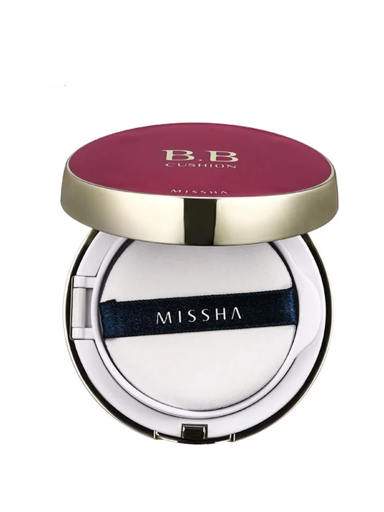 MISSHA Cushion BB Cream 15g Light weight CC Cream Natural Whitening Foundation Moisturizing BB Cream Original Korean Cosmetics