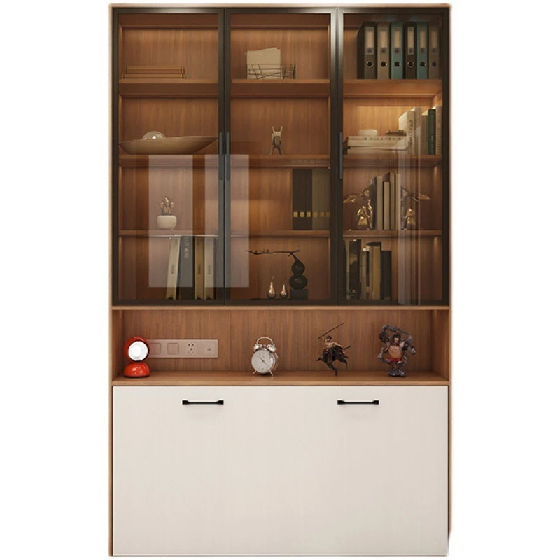 Invisible bed telescopic folding desk bookcase integrated household combination glass bookcase lunch break folding invisiblet