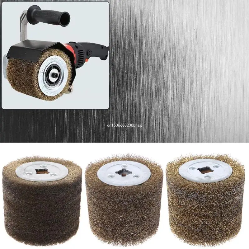 Deburring Abrasive Stainless Steel Wire Round Brush Polishing Buffer Wheel Dropship