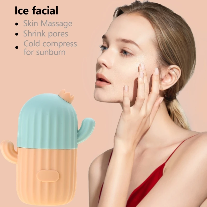 Ice Face Rollers,Ice Rollers for Face Eye,Silicone Ice Moulds for Face,Reusable Face Massagers Beauty Ice Rollers