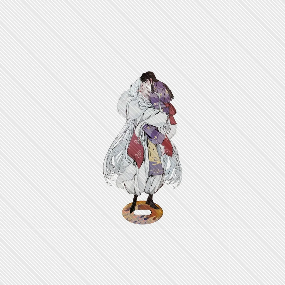 15CM Hotblooded Anime Inuyasha Acrylic Stand Keychain Ornament Accessories Goods Collection Christmas Gifts