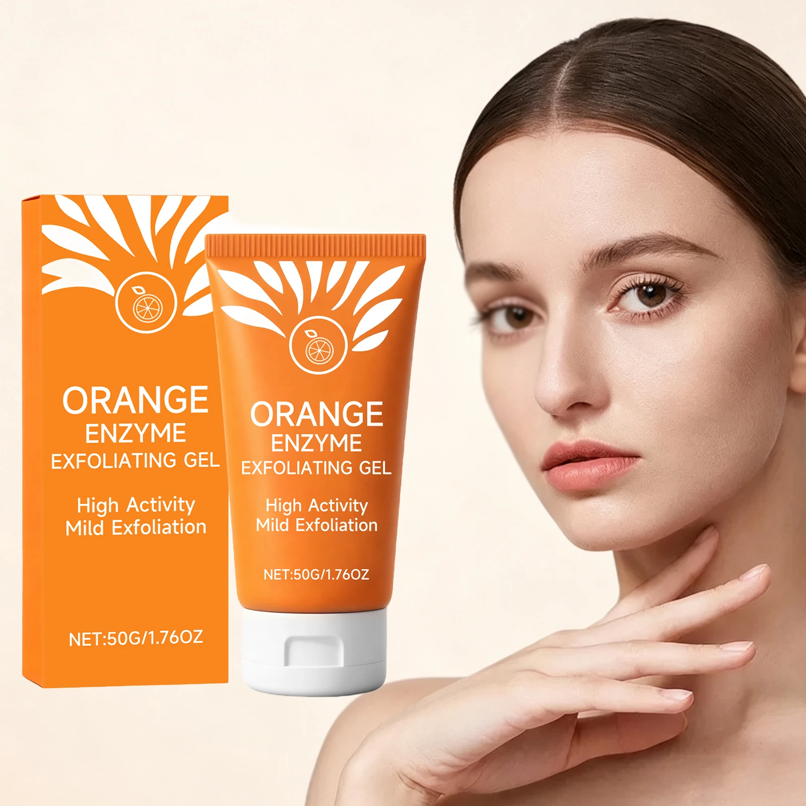 Orange Exfoliating Gel Removes Dead Skin Improve Skin Roughness Brightening Skin Tone Oil Control Whitening Hydrating Skin Care