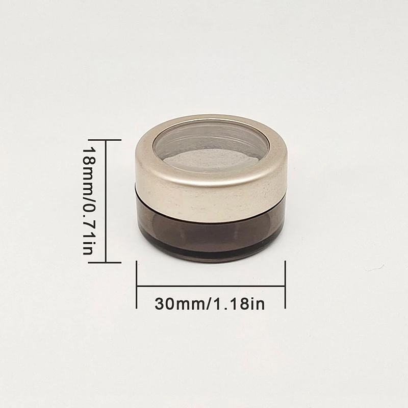 Bouteille transparente en plastique à paillettes, boîte de poudre d'ombre à paupières, Gel pour ongles, paillettes, étui séparé, emballage, organisateur de manucure, cosmétique, 5g