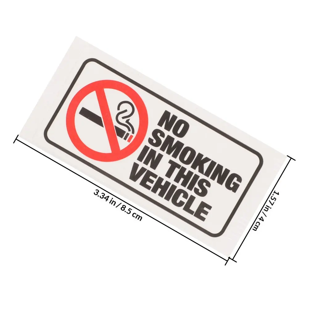 15Pcs No Smoking Warning Stickers Waterproof Office Adhesive Wall Mounted Safety Decals No Smoking Signs Warning Sticker