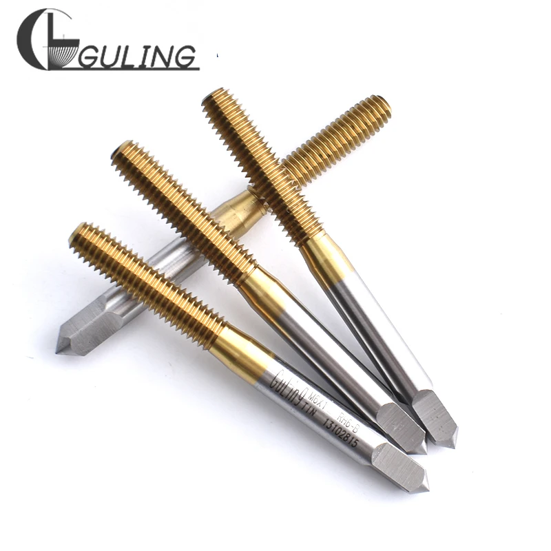 GULING HSSE With TIN Forming Tap M0.5M0.6M0.7M0.8M0.9M1M1.4M2M3M4M5M6M7M8 M9 M10 M11 M12 M14 M16M18M20 Machine Screw Thread Taps