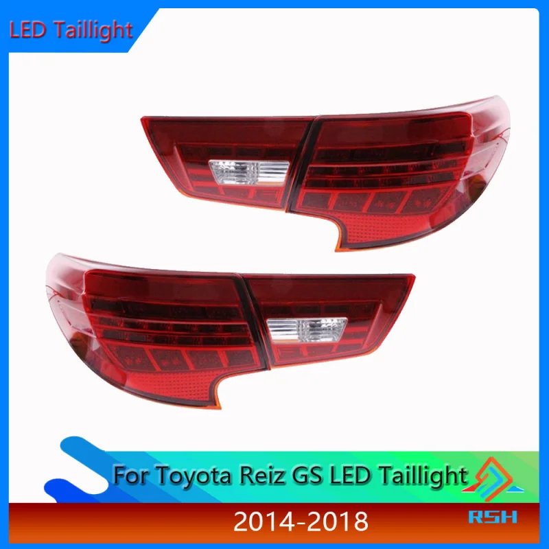 

For Toyota Reiz LED Taillight Assembly 2014-2017 Modification LED Driving Light Brake Light Streamer Turn Signal Plug And Play