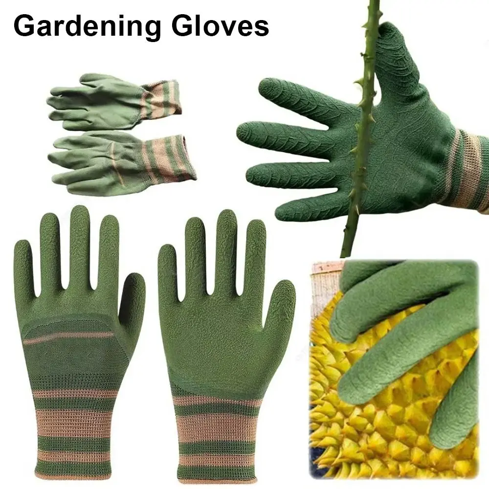 

1Pair New Universal Gardening Gloves Wear-resistant Thorn-proof Protection Gloves Anti-slip Waterproof Work Gloves Rose Pruning