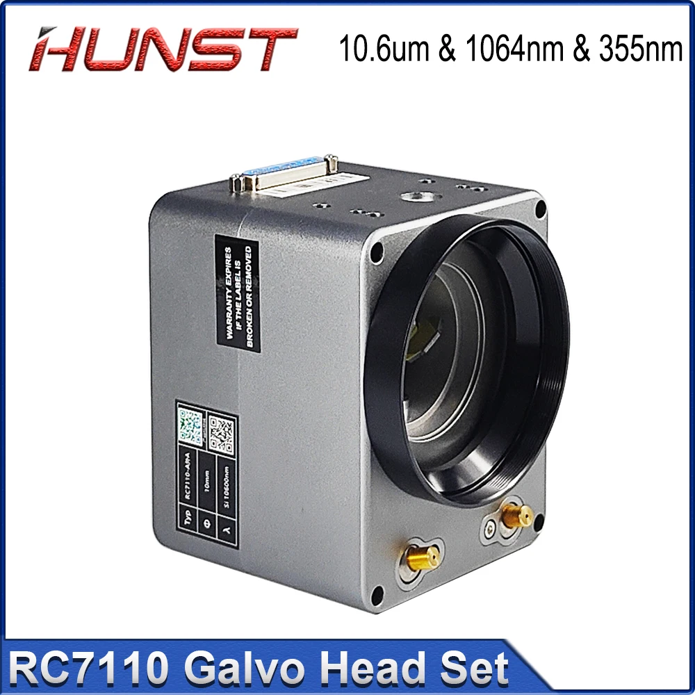 

HUNST RC7110 Laser Scanning Galvanometer Lens Set CO2 10.6um & 1064nm & UV 355nm 10mm Galvanometer Scanner With Power Supply