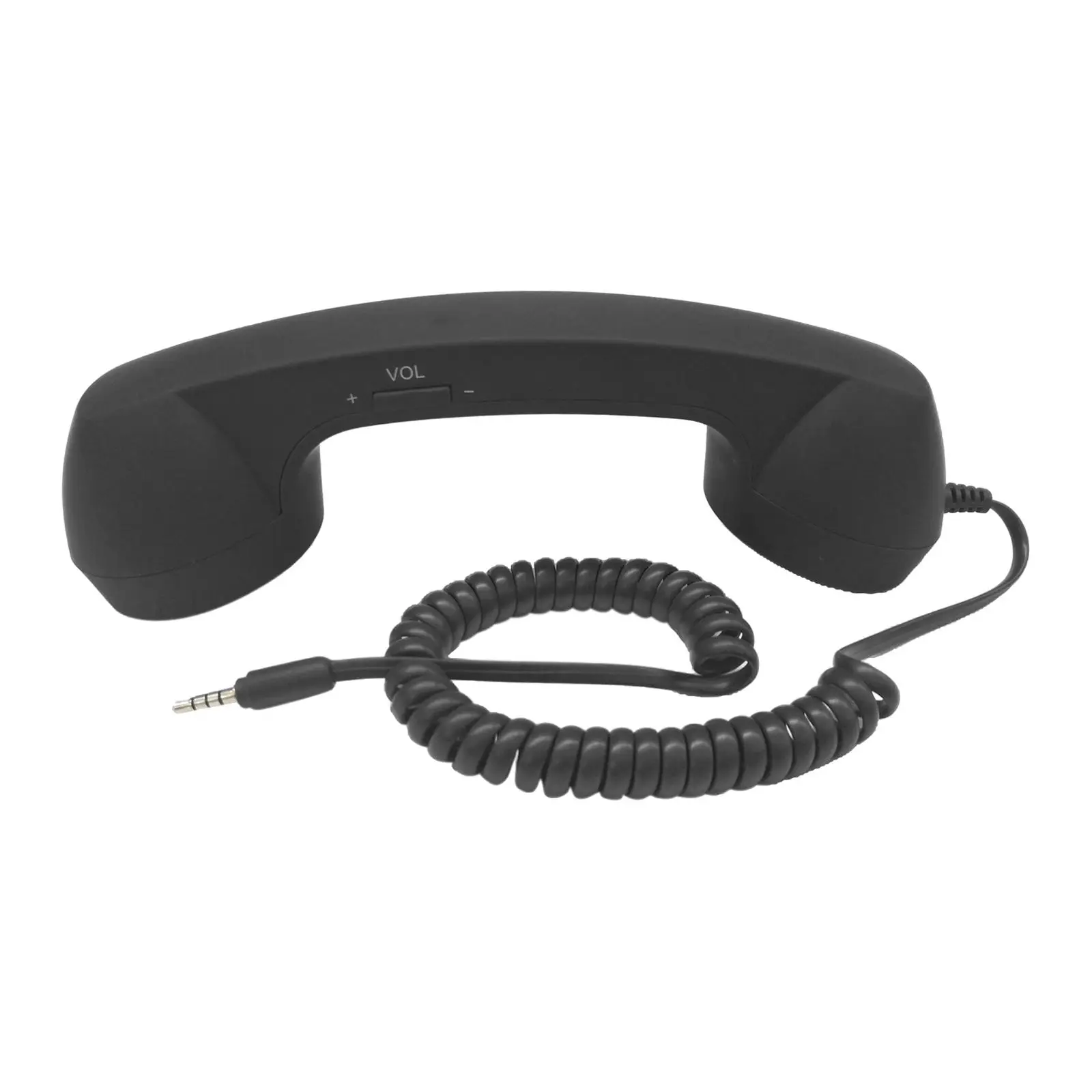 Retro Telephone Handset 3.5mm Stylish Comfort Classic Radiation Proof Handset Receiver Mic Speaker for iPhone Smartphone