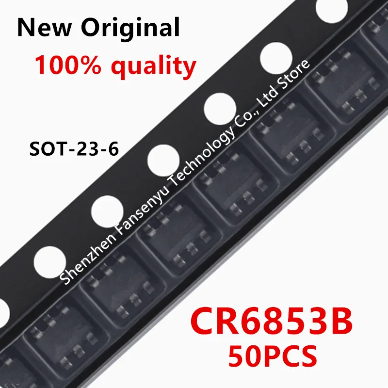 

50piece 100% New CR6853 6853 CR6853B 68... SOT23-6