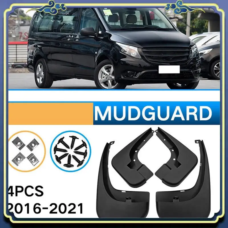 

AU16-Mud Flaps For Mercedes-Benz VITO V-CLASS W447 2016-21 Mudguard Splash Guard Fender Cover Car Refit Exterior Accessories