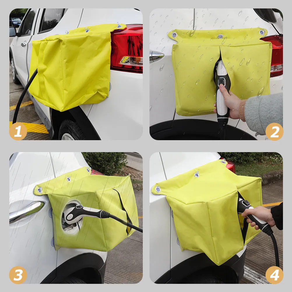 

Heavy Duty Waterproof Ev Charging Port Protector Universal Rain Cover for Portable Chargers Outdoor Weatherproof