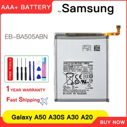 Genuine EB-BA505ABN EB-BA505ABU 4000mAh Battery For Samsung Galaxy A50S A50 A30S A30 A20 A505F SM-A505F/FN/DS/GN/DS/W +Tools