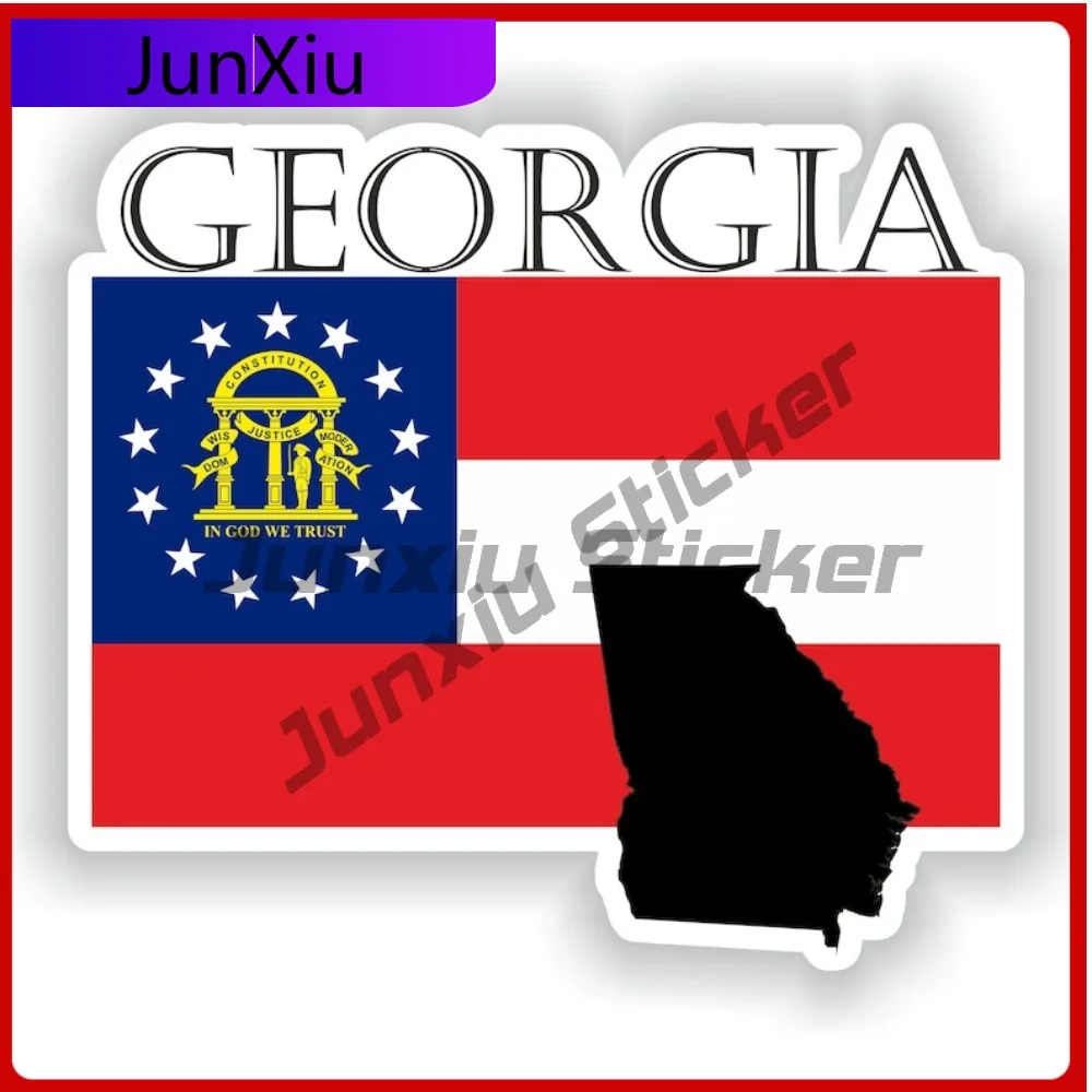 

Стильная наклейка для мотоцикла Georgia USA: устойчивая к выцветанию, модный узор, уникальный дизайн для авто и лодок