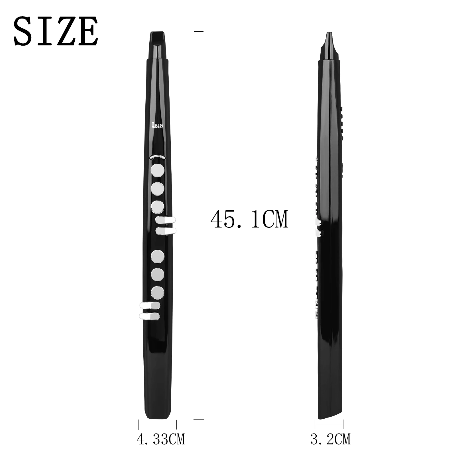 IRIN Mini Electric Blowpipe Saxophone Flute MIDI Out Removable Mouthpiece Professional Electronic Sax High-end Wind Instrument