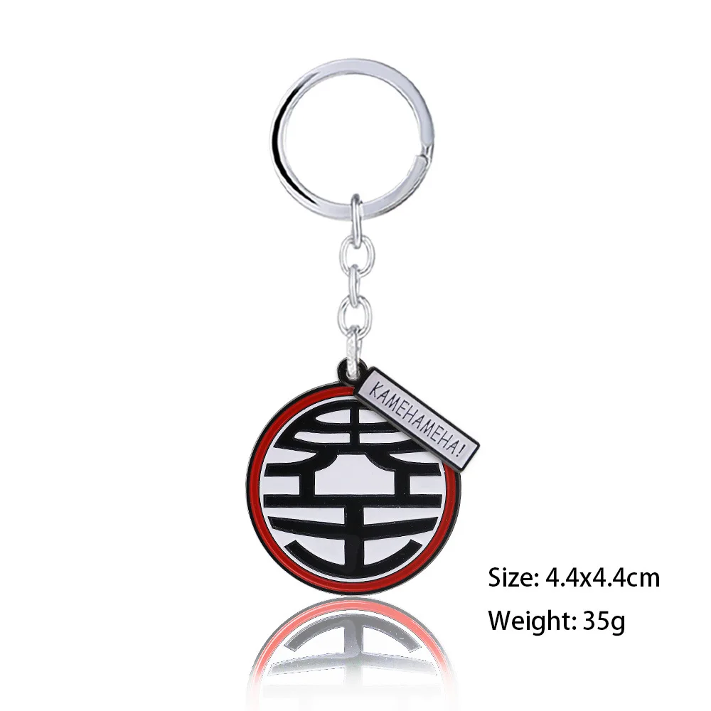 Anime Dragon Ball Z Son Goku Keychain Master Roshi Kame Sennin Metal Key Chains Car Keyrings Holder Pendants Figure Toys Gift