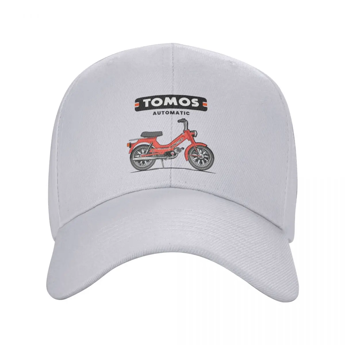 Design Tomos Moped Baseball Cap Hat Leisure Adjustable Visor Sun Hat