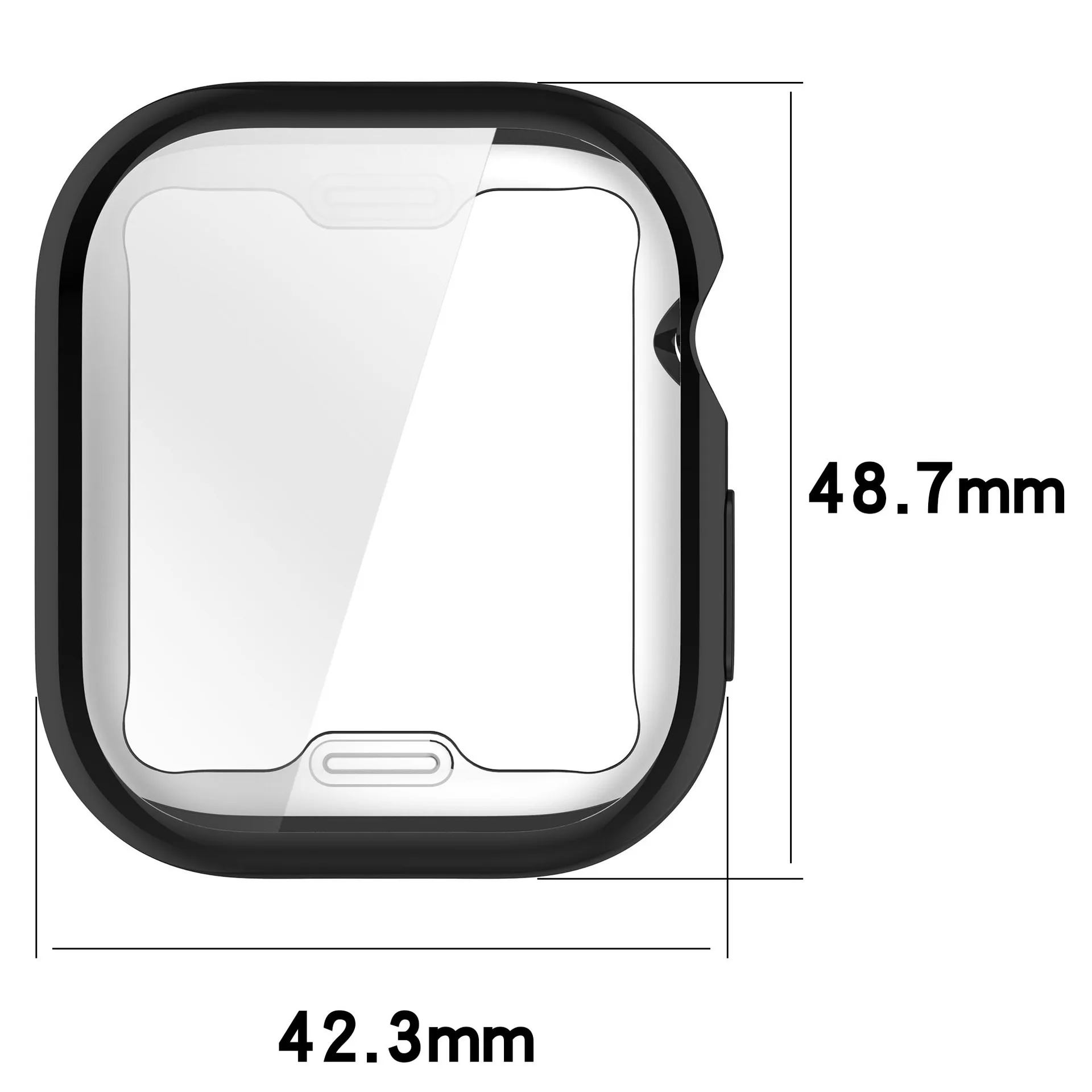 Custodia morbida in TPU per Apple Watch Series 10 Custodia protettiva Paraurti per Apple Watch 10 Protezione schermo Custodia protettiva per Apple