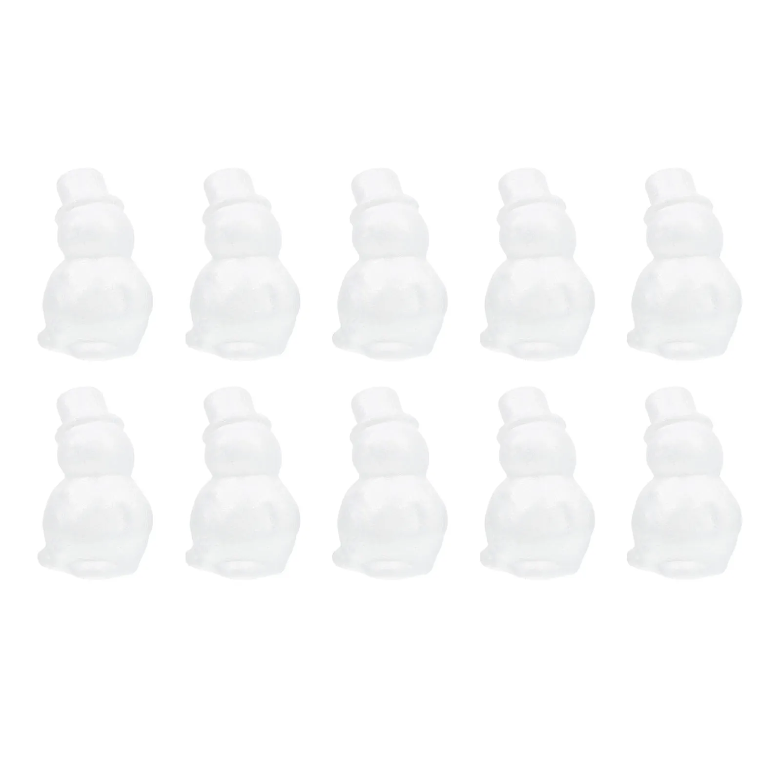 

10 Pcs Snowman Foam Ball Christmas Decoration Decorations Blank Xmas DIY Pendants Scene Tree Decorate