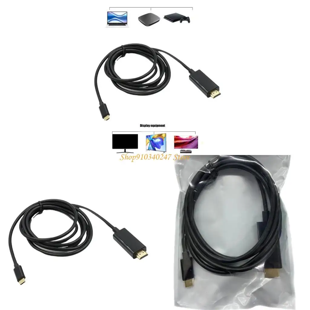 

Q22A Тип C к HDTV 4K Адаптер USB C Мужчина в HDTV Женский конвертер кабель 4K при 30 Гц