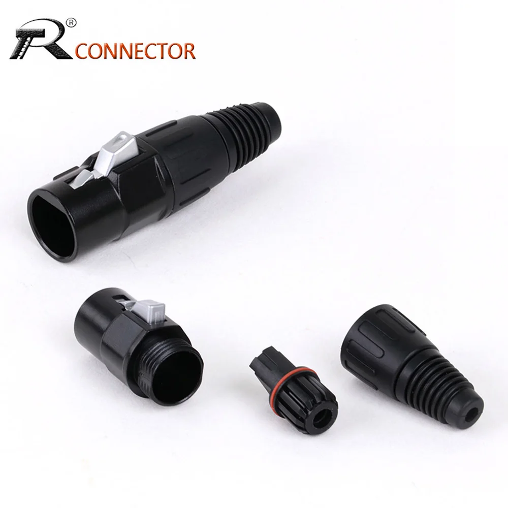 RJ45 Cable Plugs Network Ethercon Ethernet Converter,8p8c Waterproof RJ45 Wire Connectors Male Plug with PUSH Button