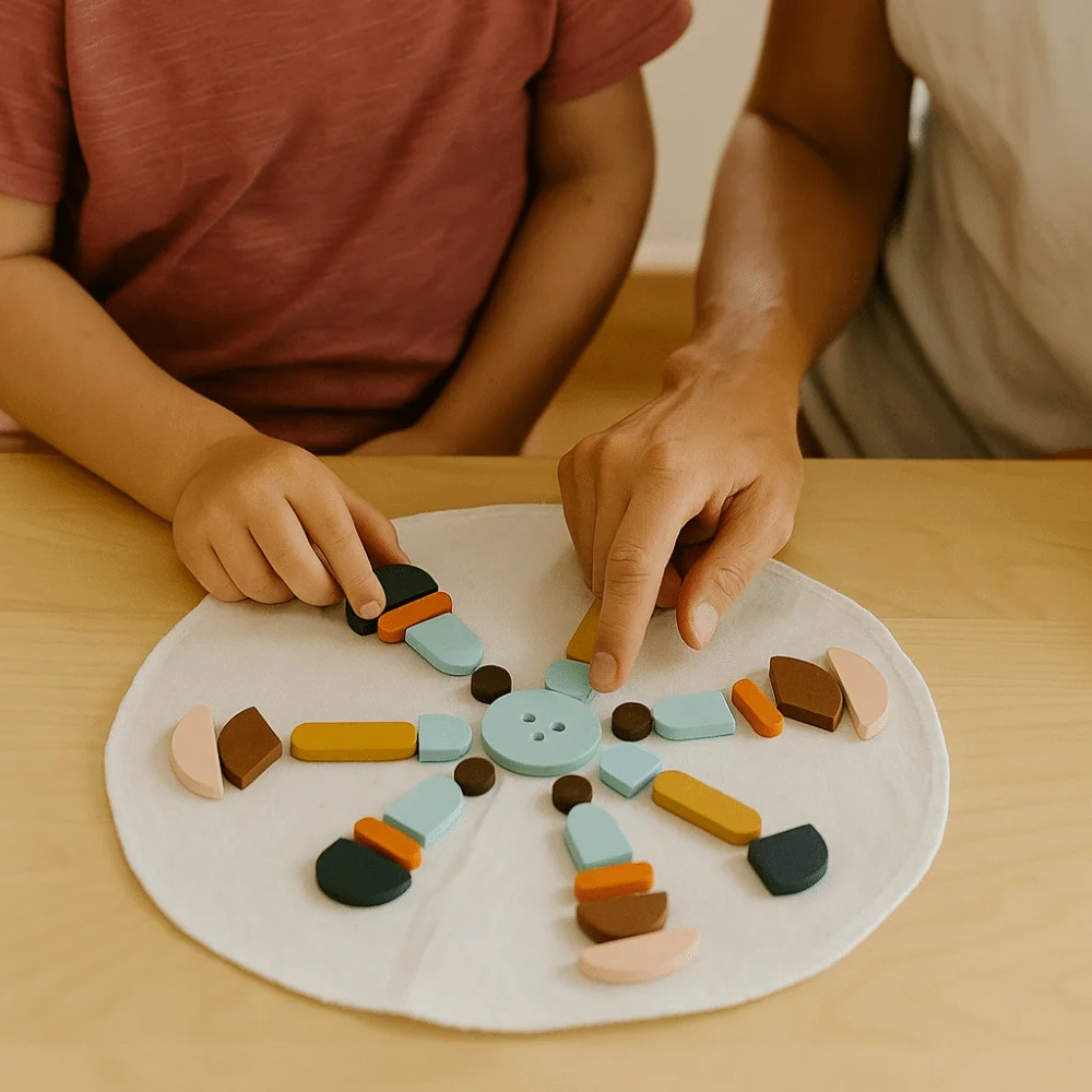 

Wooden Geometric Shape Jigsaw Matching Educational Color Shape Puzzle Toy 3D Montessori Geometric Shape Building Blocks