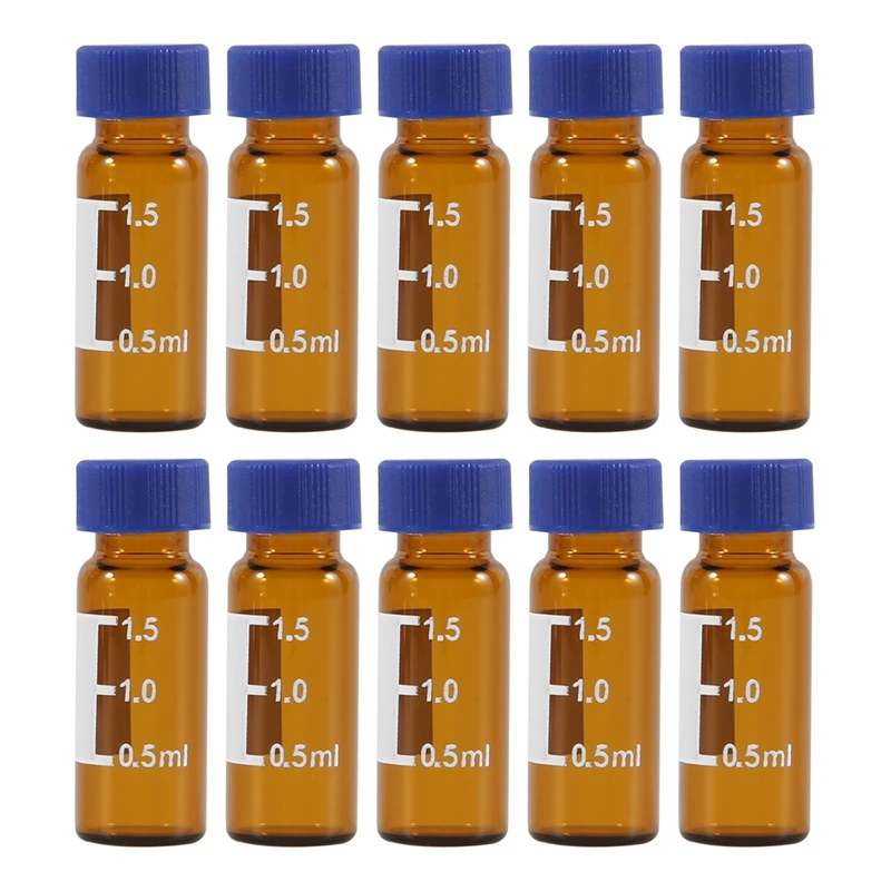 Vials 9-425 Amber Vials with Blue Screw Caps,Red White Septa Hot Sale in Stock