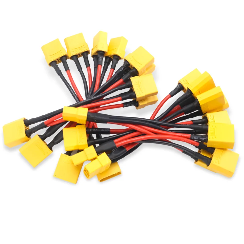 Uitstekende Kwaliteit 100% Gloednieuwe 14AWG 100 MM XT90 XT-90 Vrouw naar Man Parallelle Kabel Draad voor RC Drone Auto acculader DIY