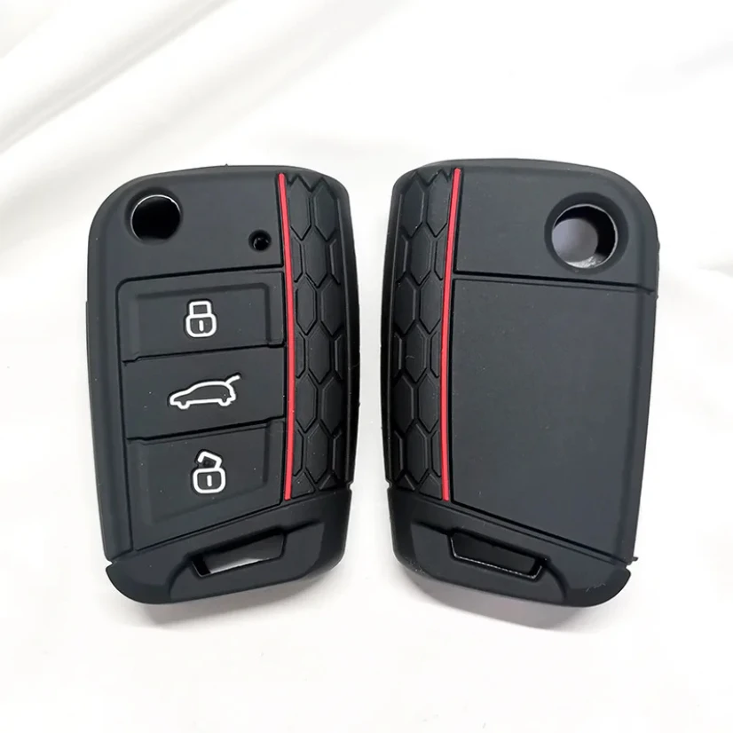 

For VW golf 7 GTI POLO T-Cross T-Roc touran Tiguan Skoda Octavia Rapid kodiaq Fabia Seat Ibiza leon Ateca Arona key case cover