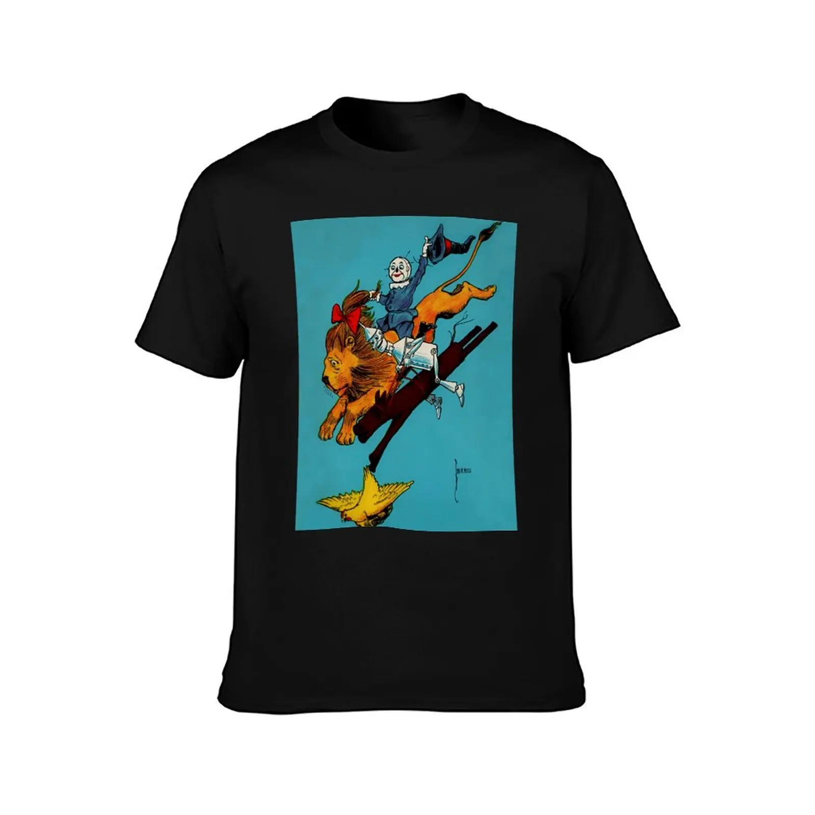 “Scarecrow and Cowardly Lion” by John R Neill T-Shirt Lightweight Running T-Shirt