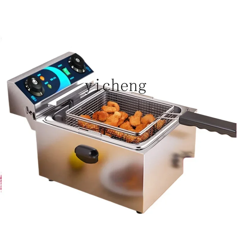 Electric Fryer Commercial Potato Chips Deep Frying Pan Fried Fries Fryer Fried Machine