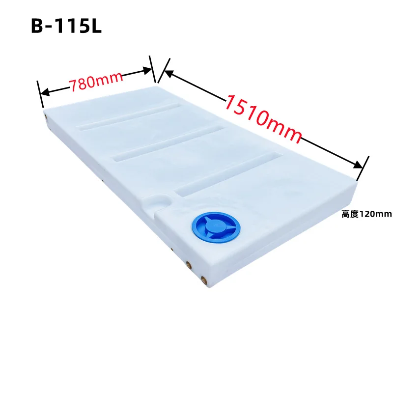 Vehicle irrigation bucket Rotomolded agricultural medicine bucket Horizontal rectangular plastic storage bucket Thickened