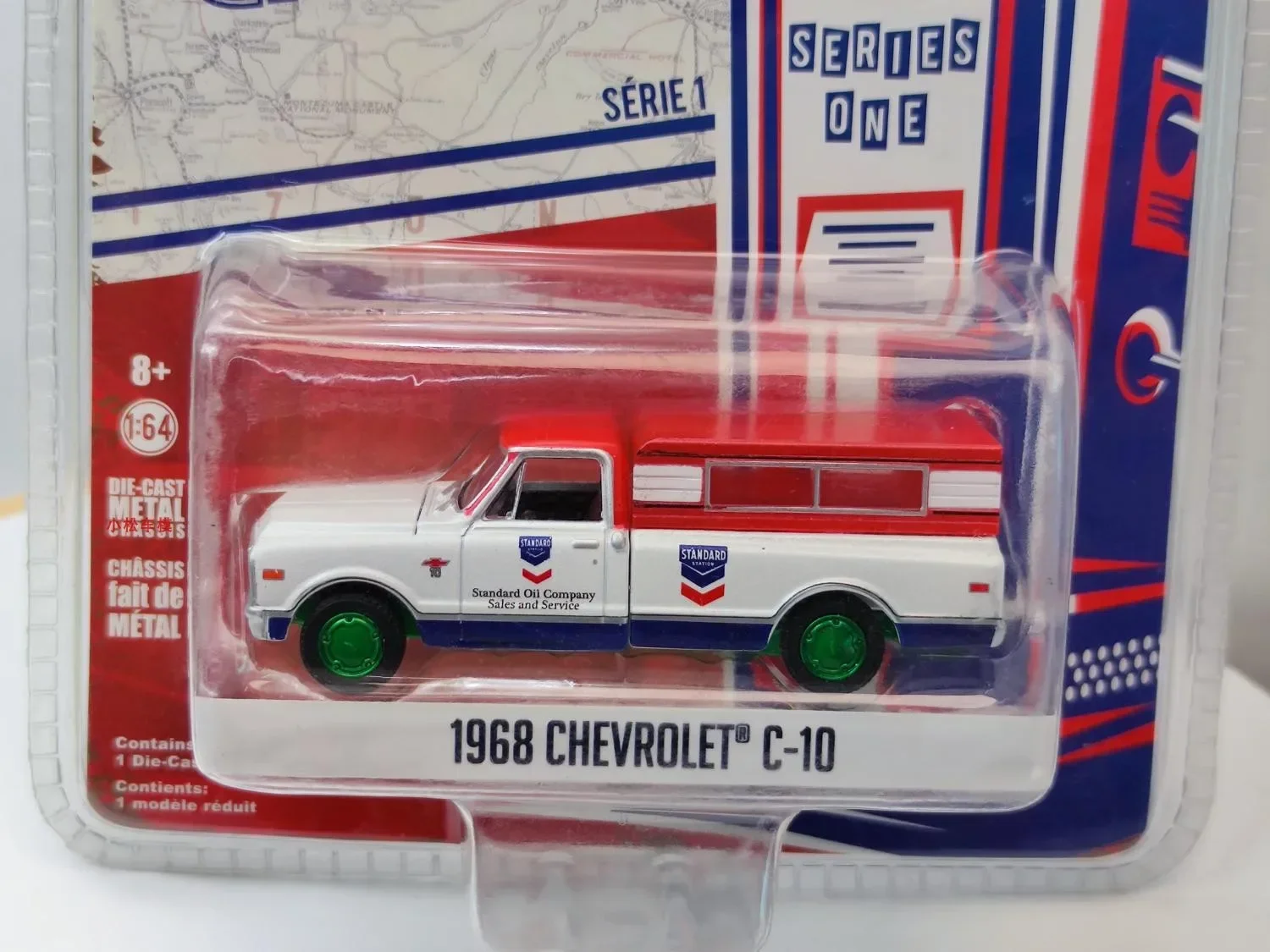 1:64 1968 Chevrolet C-10 Green machine version Collection of car models