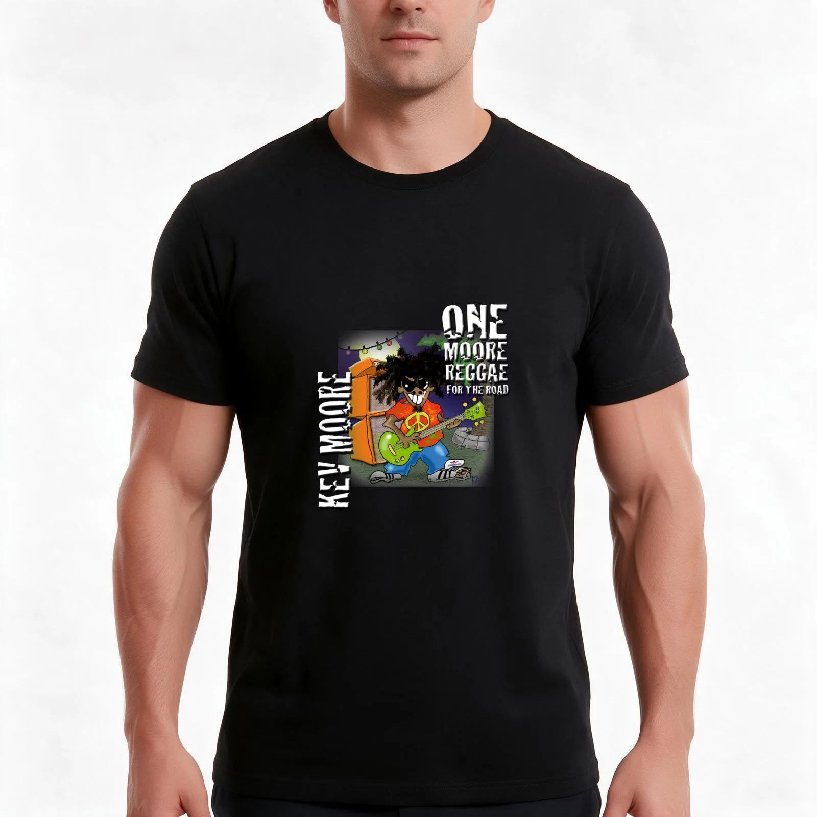 Reggae Spank de Plank front T-Shirt, Summer Casual Cotton Tee, Oversized Streetwear Tops, Vintage Graphic Print, 100% Cotton