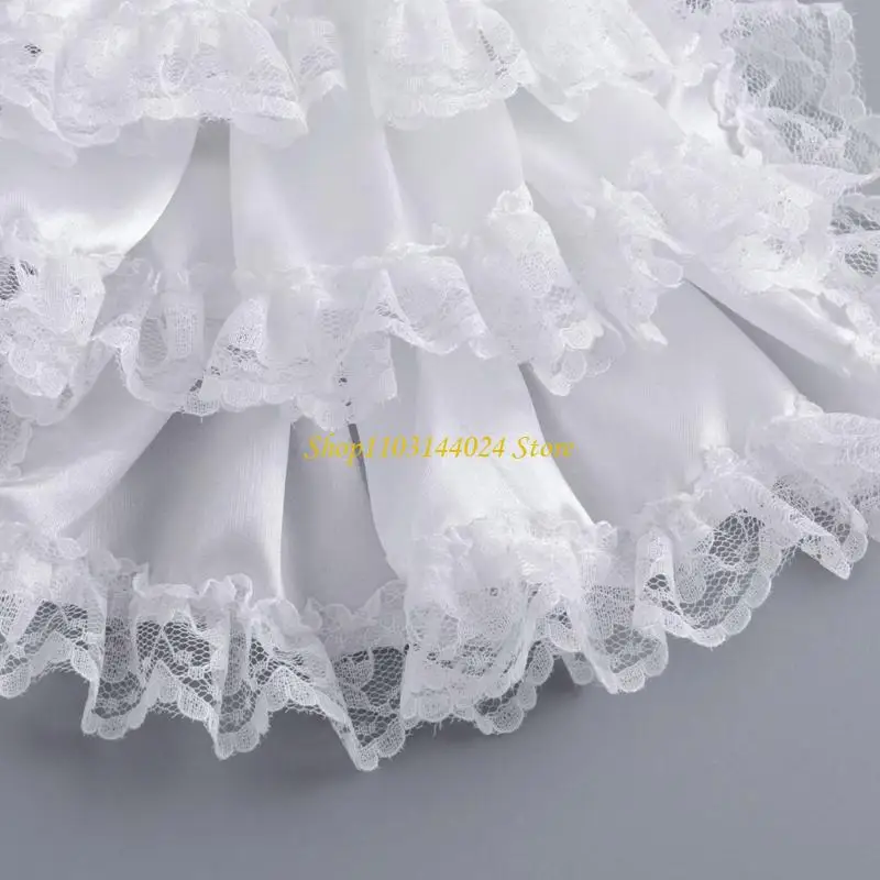 

N5KE Средневековый костюм, аксессуары для галстука, кружевное жабо с рюшами, комплект с воротником и манжетами