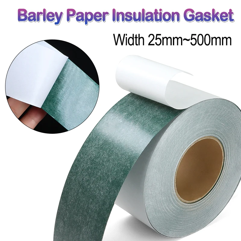 1/5m Barley Insulation Paper Width 25mm ~ 500mm With Adhesive Glue 18650 21700 Battery Pack Cell Electrode Insulated Pads