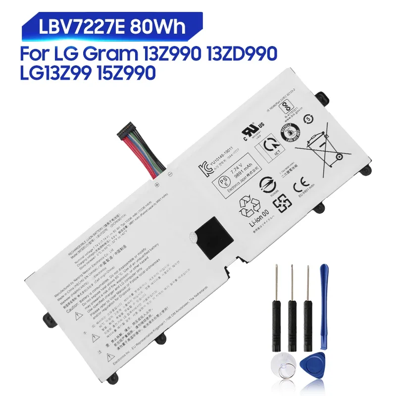 

Replacement Battery For LG Gram 17Z990 17ZB990 17ZD990 15Z990 15ZB990 16Z90P 13Z990 13ZD990 LG13Z99 LG15Z99 LG17Z99 LBV7227E