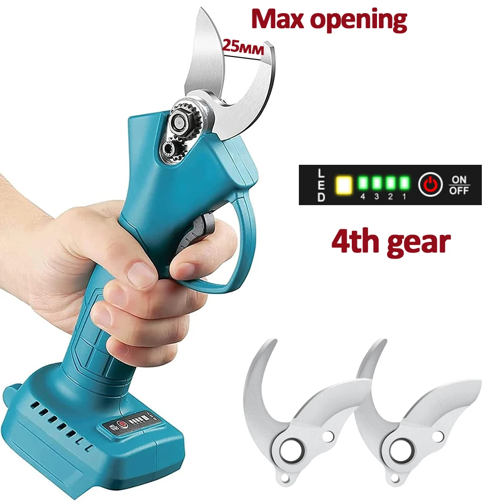 Brushless Electric Pruning Shears Cordless Electric Scissors for Makita 18V Battery Cutting Diameter 25 mm Portable
