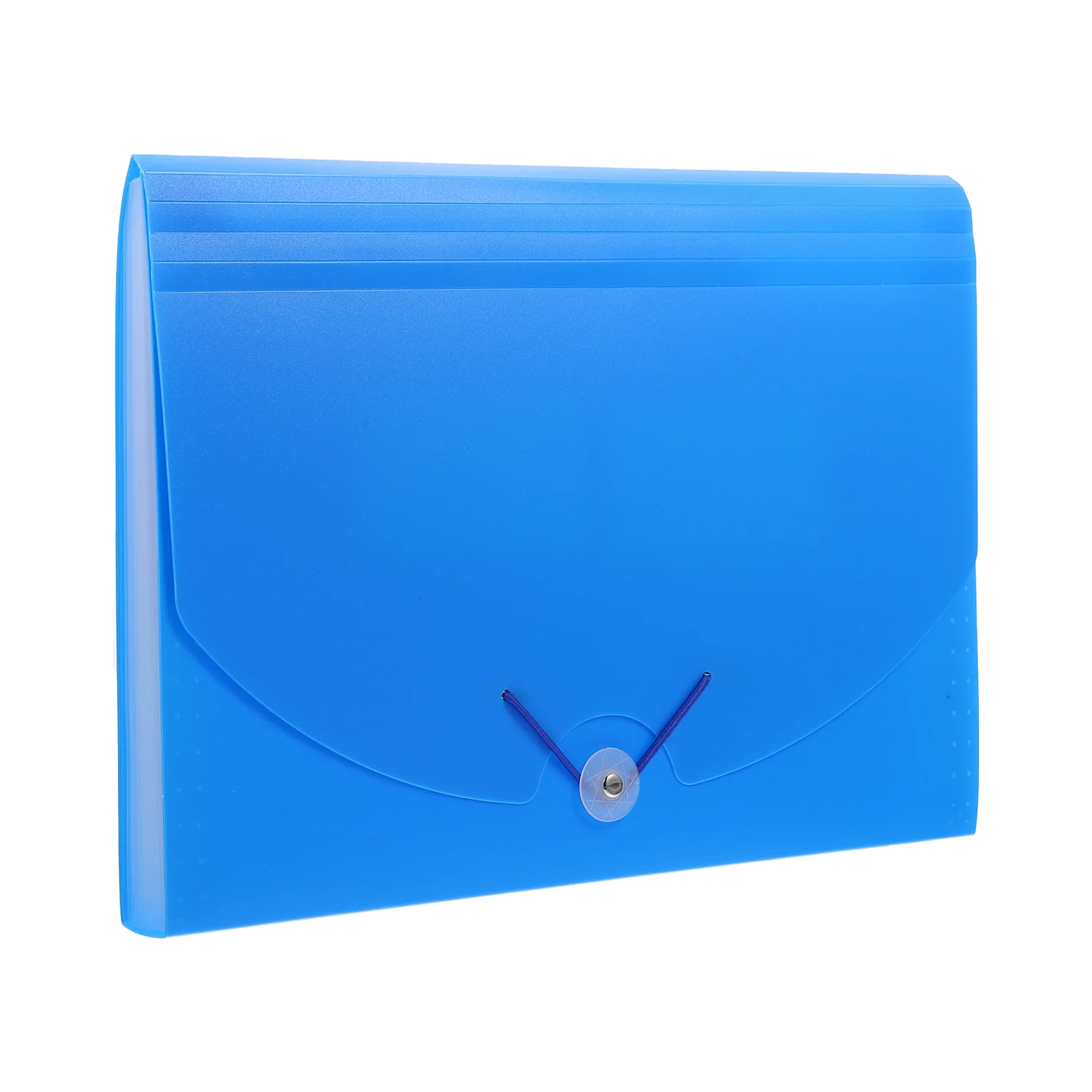 1Pcs A4 File Folder Blue Plastic Document Folder for Office Home School Use Waterproof Paper Organizer Portable File Storage