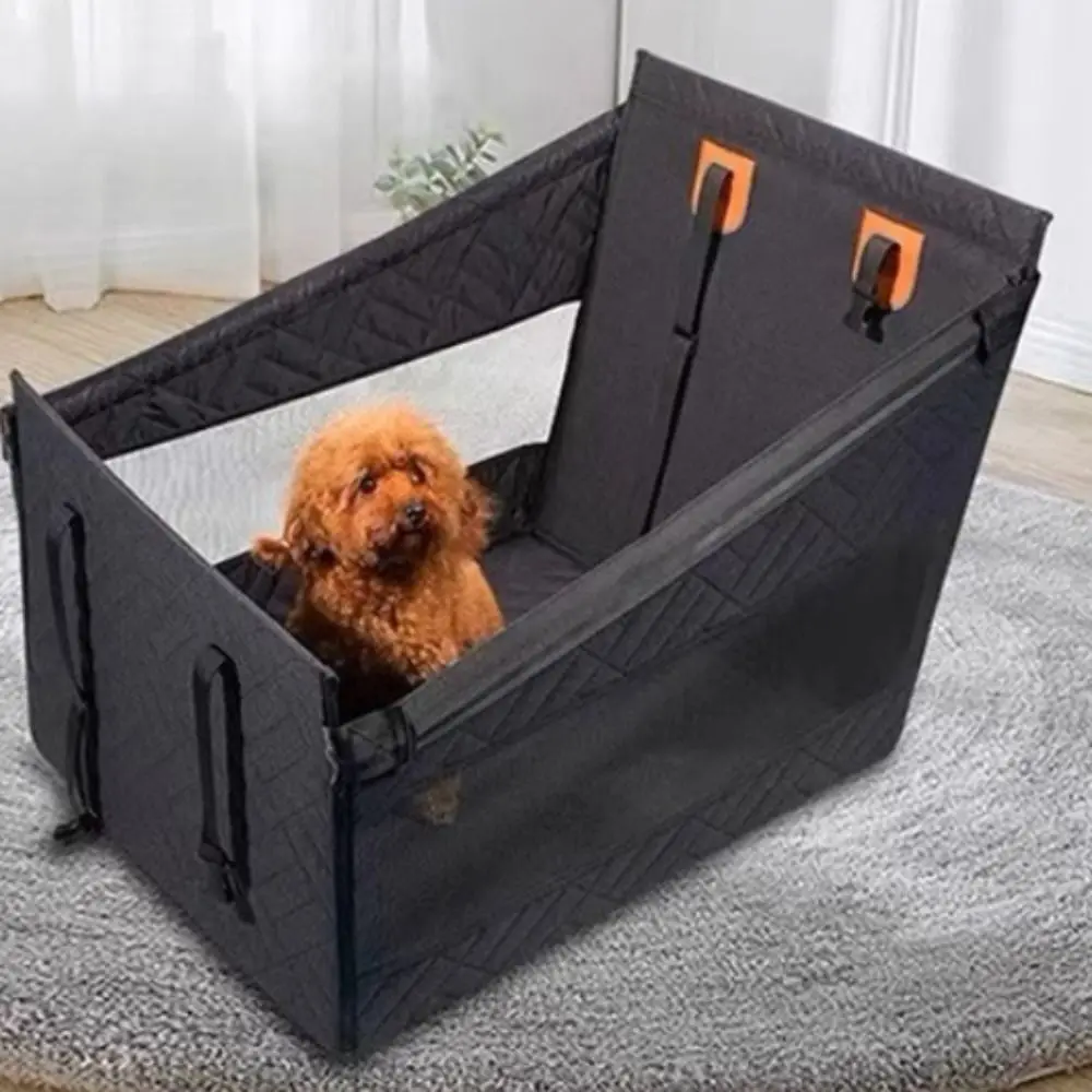 Universal Dog Car Seat Waterproof Non-slip Pet Safety Seat Large Space Breathable Mesh Car Back Seat Extender Family Travel view 2