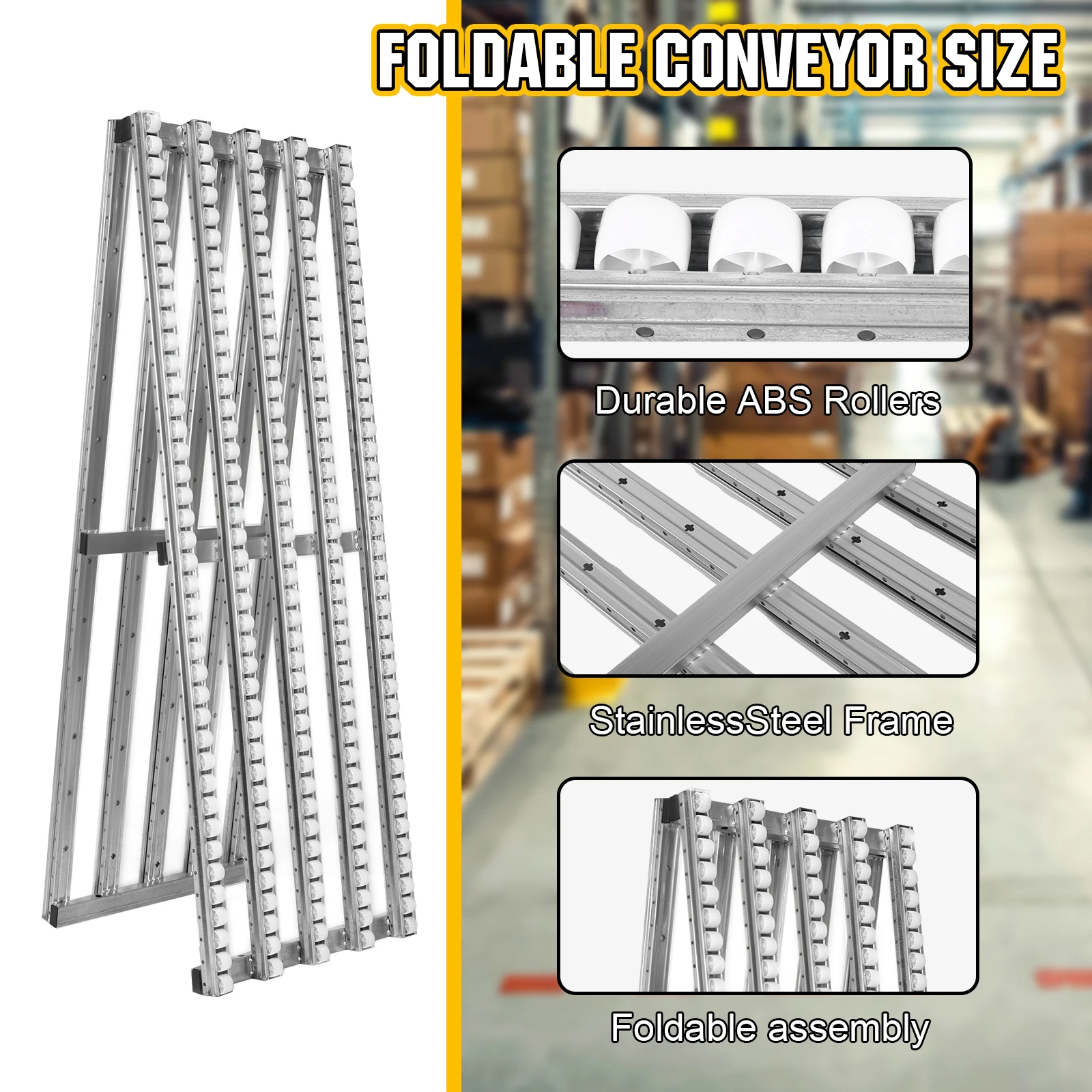 Unloading Slide Roller Handling Fluent Strip Slide Logistics Conveyor Belt for Warehouse Loading Dock Factory